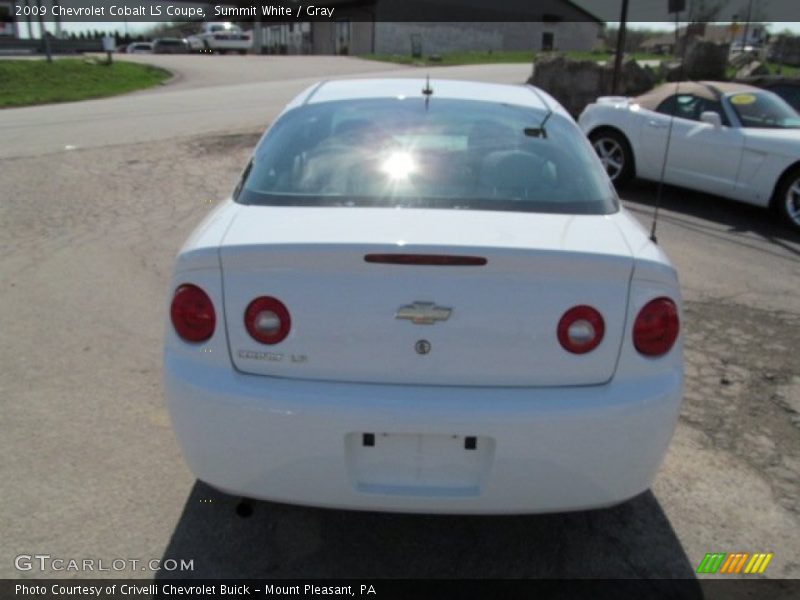 Summit White / Gray 2009 Chevrolet Cobalt LS Coupe