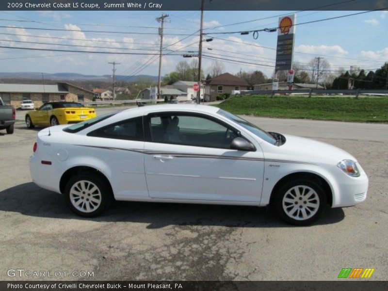 Summit White / Gray 2009 Chevrolet Cobalt LS Coupe