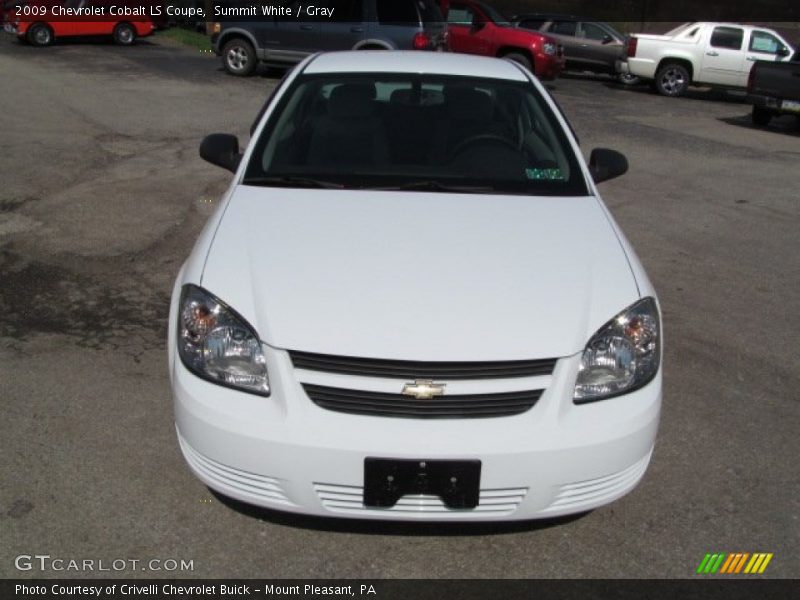 Summit White / Gray 2009 Chevrolet Cobalt LS Coupe