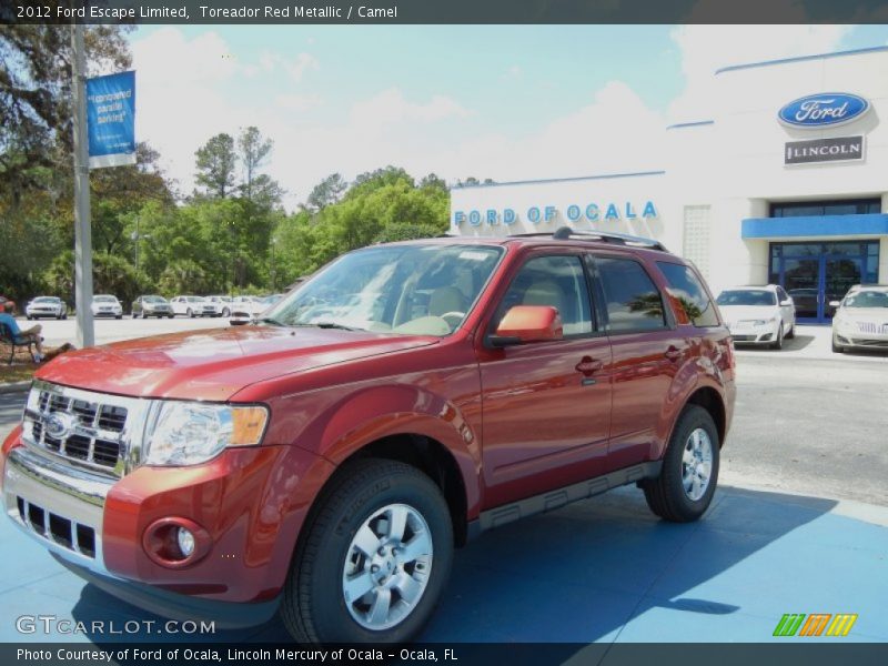 Toreador Red Metallic / Camel 2012 Ford Escape Limited