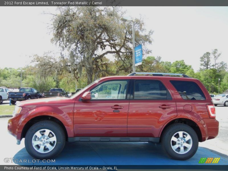 Toreador Red Metallic / Camel 2012 Ford Escape Limited