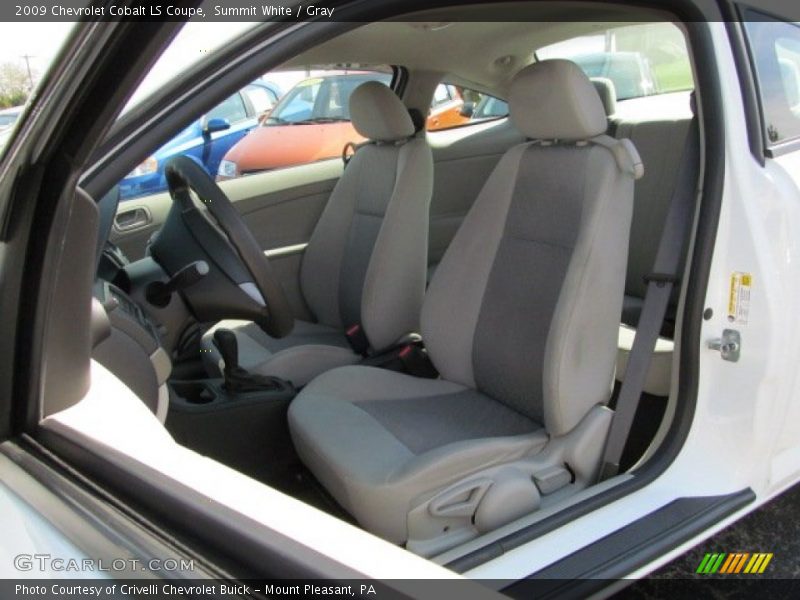 Summit White / Gray 2009 Chevrolet Cobalt LS Coupe