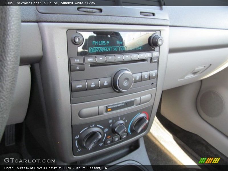 Summit White / Gray 2009 Chevrolet Cobalt LS Coupe