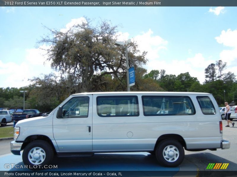 Ingot Silver Metallic / Medium Flint 2012 Ford E Series Van E350 XLT Extended Passenger