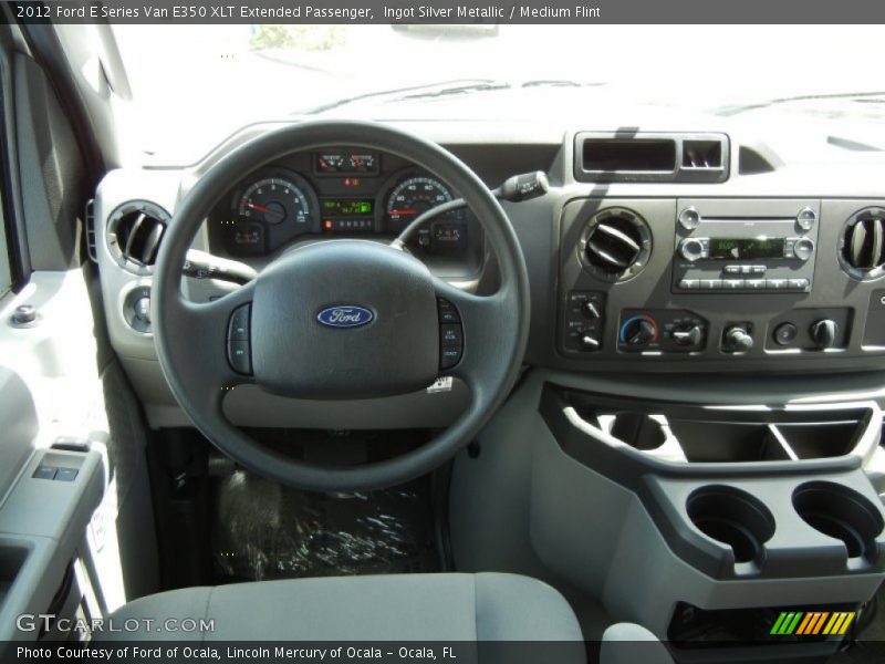 Dashboard of 2012 E Series Van E350 XLT Extended Passenger