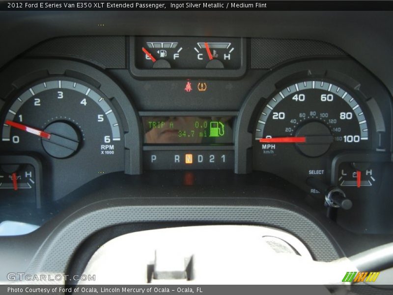  2012 E Series Van E350 XLT Extended Passenger E350 XLT Extended Passenger Gauges