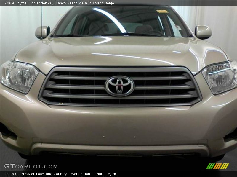 Sandy Beach Metallic / Sand Beige 2009 Toyota Highlander V6