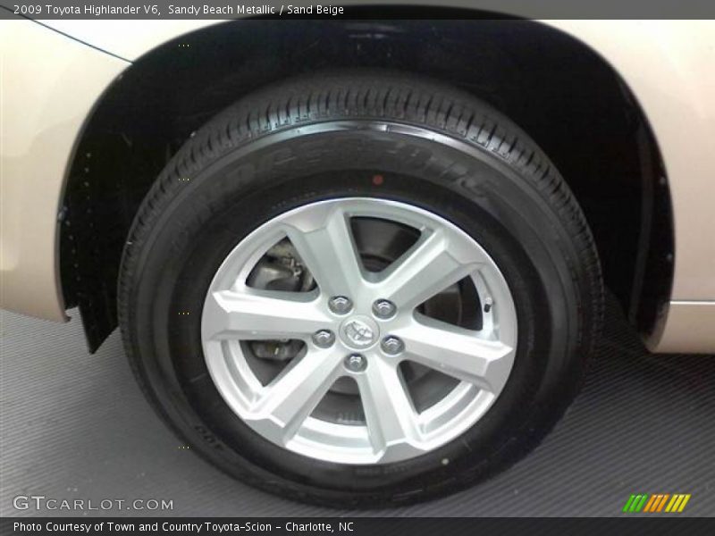 Sandy Beach Metallic / Sand Beige 2009 Toyota Highlander V6
