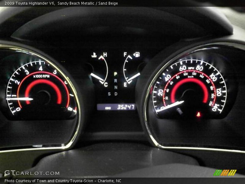 Sandy Beach Metallic / Sand Beige 2009 Toyota Highlander V6