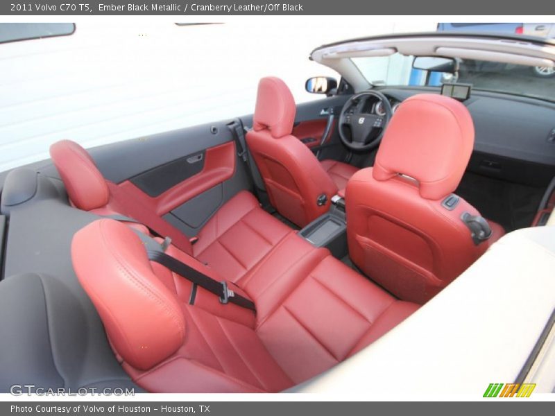  2011 C70 T5 Cranberry Leather/Off Black Interior