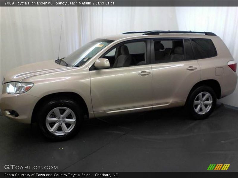 Sandy Beach Metallic / Sand Beige 2009 Toyota Highlander V6
