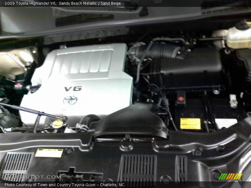 Sandy Beach Metallic / Sand Beige 2009 Toyota Highlander V6