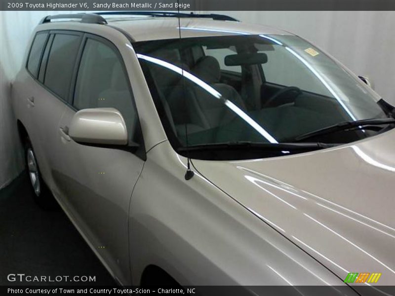 Sandy Beach Metallic / Sand Beige 2009 Toyota Highlander V6
