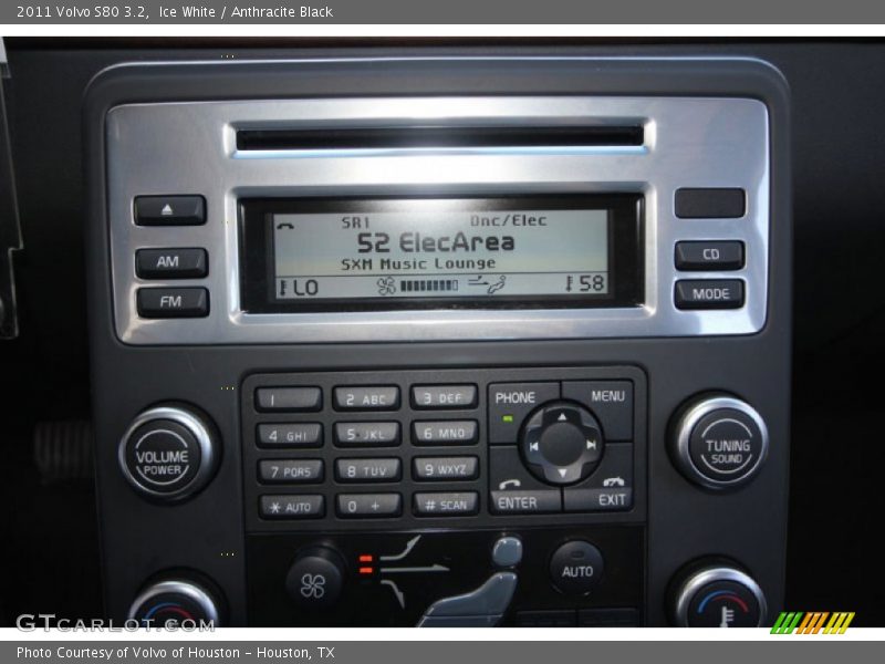 Ice White / Anthracite Black 2011 Volvo S80 3.2