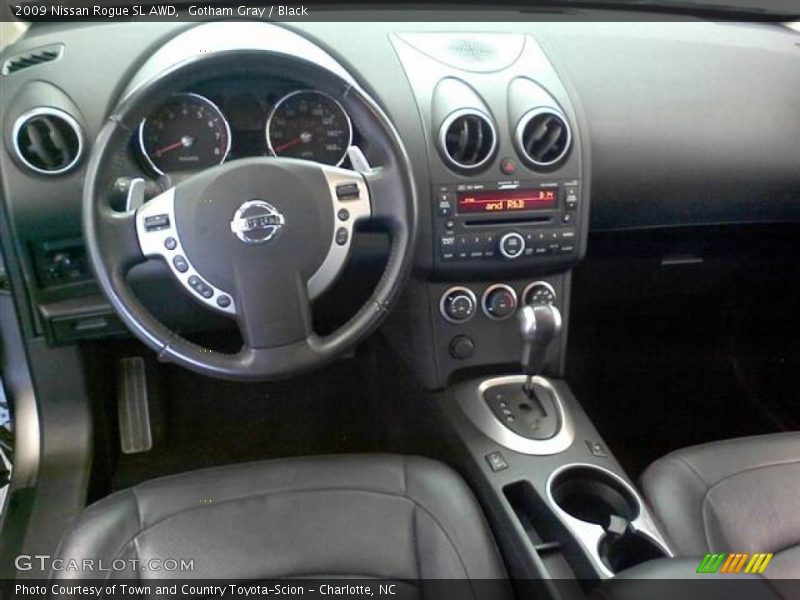 Gotham Gray / Black 2009 Nissan Rogue SL AWD