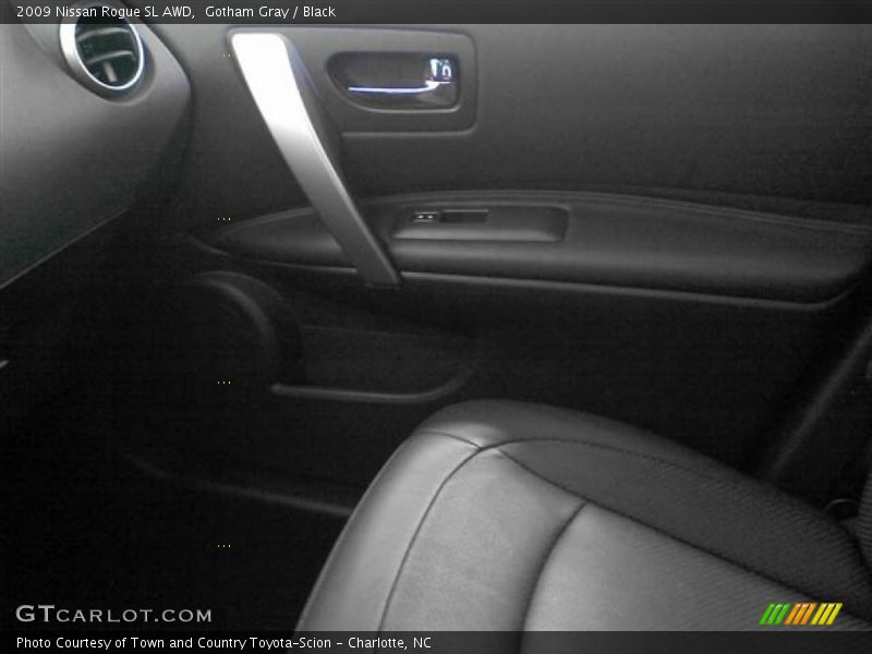 Gotham Gray / Black 2009 Nissan Rogue SL AWD