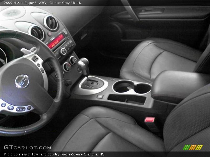 Gotham Gray / Black 2009 Nissan Rogue SL AWD