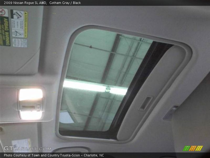 Gotham Gray / Black 2009 Nissan Rogue SL AWD