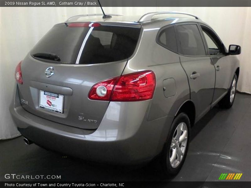 Gotham Gray / Black 2009 Nissan Rogue SL AWD