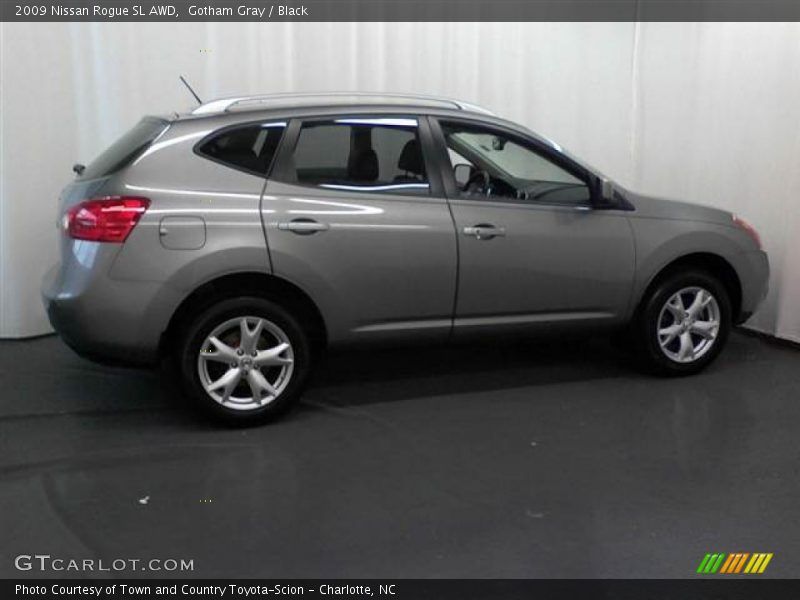 Gotham Gray / Black 2009 Nissan Rogue SL AWD