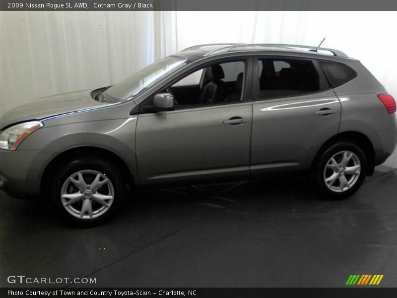 Gotham Gray / Black 2009 Nissan Rogue SL AWD