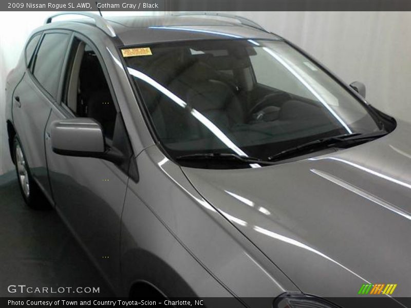 Gotham Gray / Black 2009 Nissan Rogue SL AWD