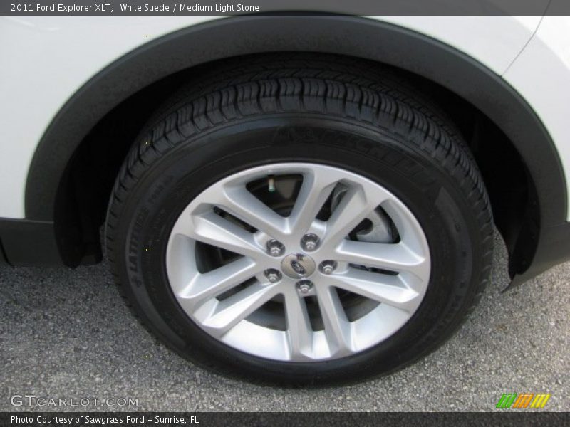 White Suede / Medium Light Stone 2011 Ford Explorer XLT