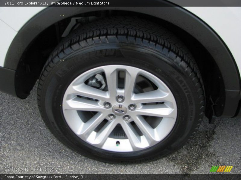 White Suede / Medium Light Stone 2011 Ford Explorer XLT