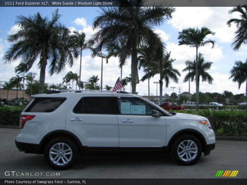 White Suede / Medium Light Stone 2011 Ford Explorer XLT