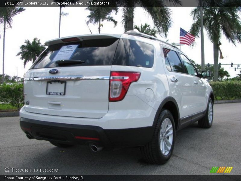 White Suede / Medium Light Stone 2011 Ford Explorer XLT