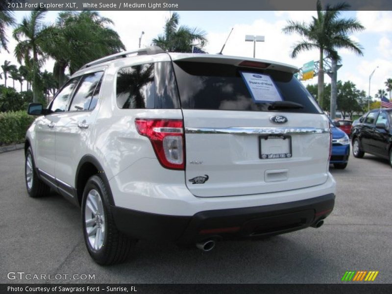 White Suede / Medium Light Stone 2011 Ford Explorer XLT