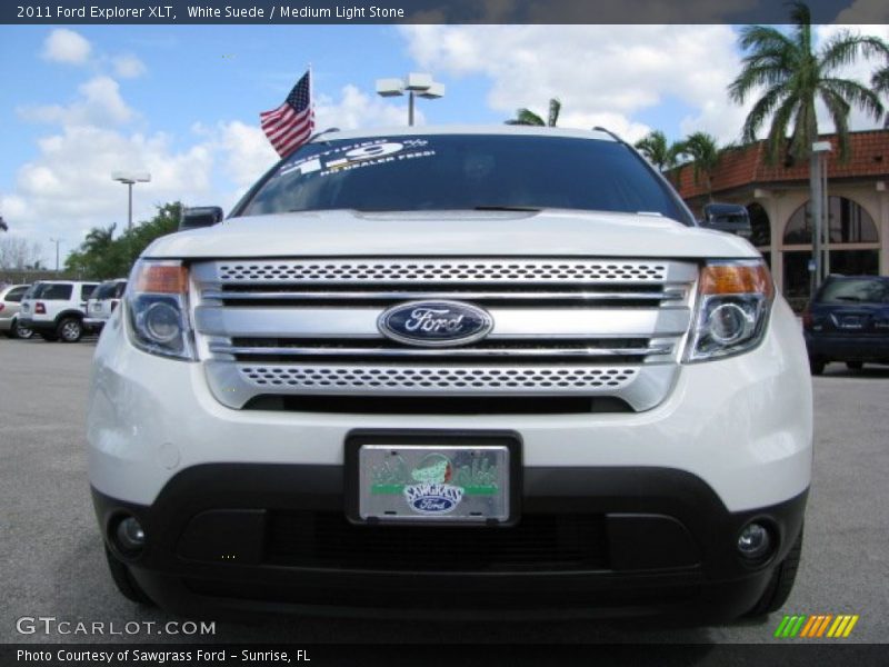 White Suede / Medium Light Stone 2011 Ford Explorer XLT