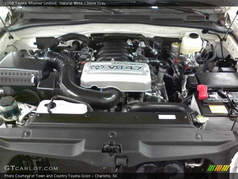 Natural White / Stone Gray 2008 Toyota 4Runner Limited