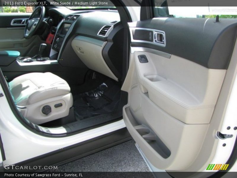 White Suede / Medium Light Stone 2011 Ford Explorer XLT