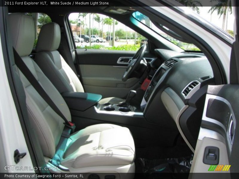 White Suede / Medium Light Stone 2011 Ford Explorer XLT