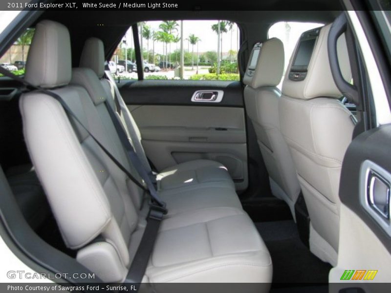 White Suede / Medium Light Stone 2011 Ford Explorer XLT