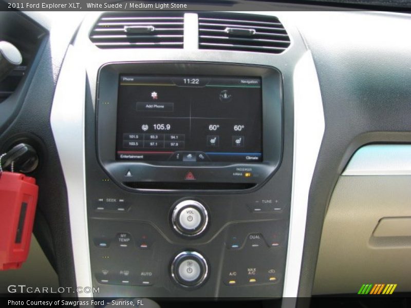 White Suede / Medium Light Stone 2011 Ford Explorer XLT