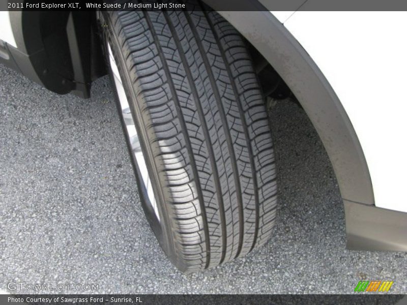 White Suede / Medium Light Stone 2011 Ford Explorer XLT