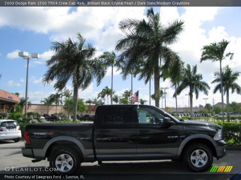 Brilliant Black Crystal Pearl / Dark Slate/Medium Graystone 2009 Dodge Ram 1500 TRX4 Crew Cab 4x4