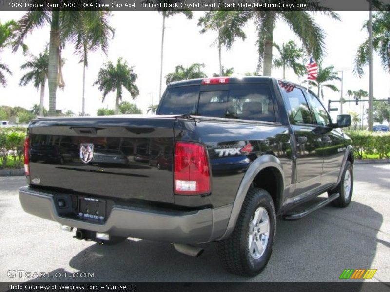 Brilliant Black Crystal Pearl / Dark Slate/Medium Graystone 2009 Dodge Ram 1500 TRX4 Crew Cab 4x4