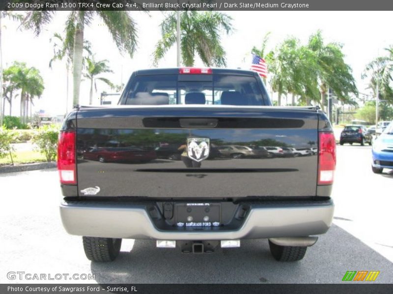 Brilliant Black Crystal Pearl / Dark Slate/Medium Graystone 2009 Dodge Ram 1500 TRX4 Crew Cab 4x4
