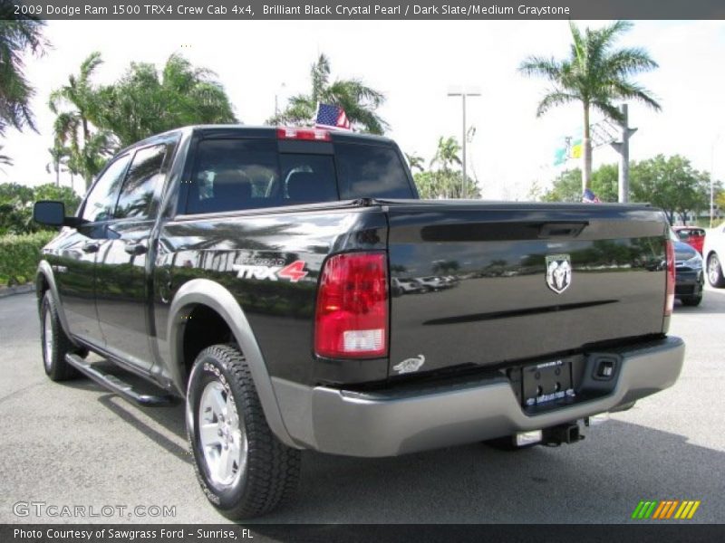 Brilliant Black Crystal Pearl / Dark Slate/Medium Graystone 2009 Dodge Ram 1500 TRX4 Crew Cab 4x4