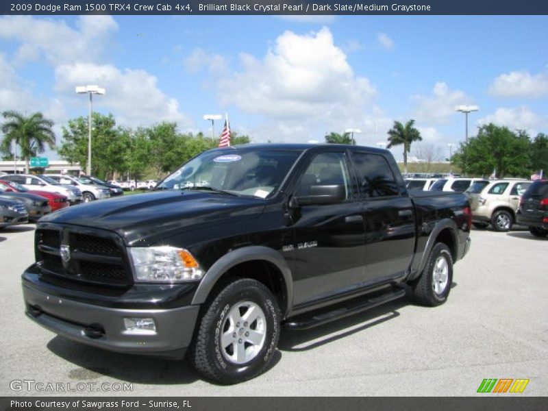 Brilliant Black Crystal Pearl / Dark Slate/Medium Graystone 2009 Dodge Ram 1500 TRX4 Crew Cab 4x4