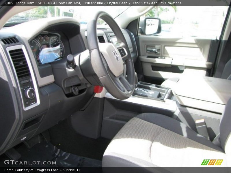 Brilliant Black Crystal Pearl / Dark Slate/Medium Graystone 2009 Dodge Ram 1500 TRX4 Crew Cab 4x4