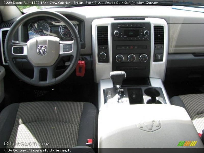 Brilliant Black Crystal Pearl / Dark Slate/Medium Graystone 2009 Dodge Ram 1500 TRX4 Crew Cab 4x4