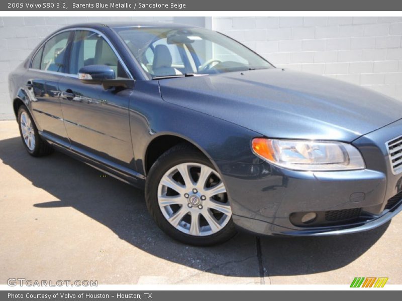 Barents Blue Metallic / Sandstone Beige 2009 Volvo S80 3.2