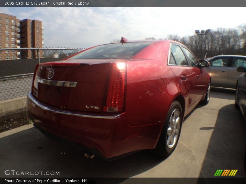 Crystal Red / Ebony 2009 Cadillac CTS Sedan