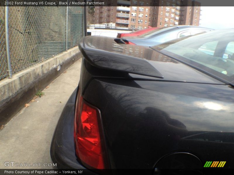 Black / Medium Parchment 2002 Ford Mustang V6 Coupe