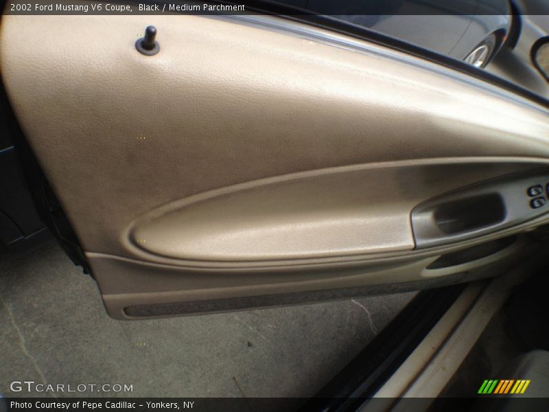 Black / Medium Parchment 2002 Ford Mustang V6 Coupe