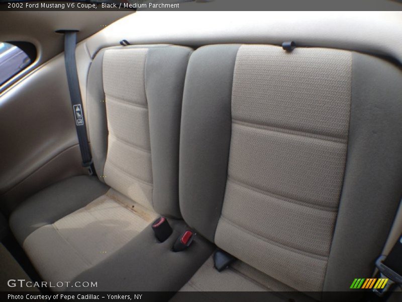 Black / Medium Parchment 2002 Ford Mustang V6 Coupe